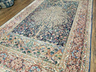 6' X 9' Vintage Hand Made Pakistan Floral Wool Rug Carpet Tree Of Life Detail - Jewel Rugs