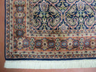 4' X 6' Vintage Fine Handmade India Floral Oriental Wool Rug Carpet Blue Red - Jewel Rugs