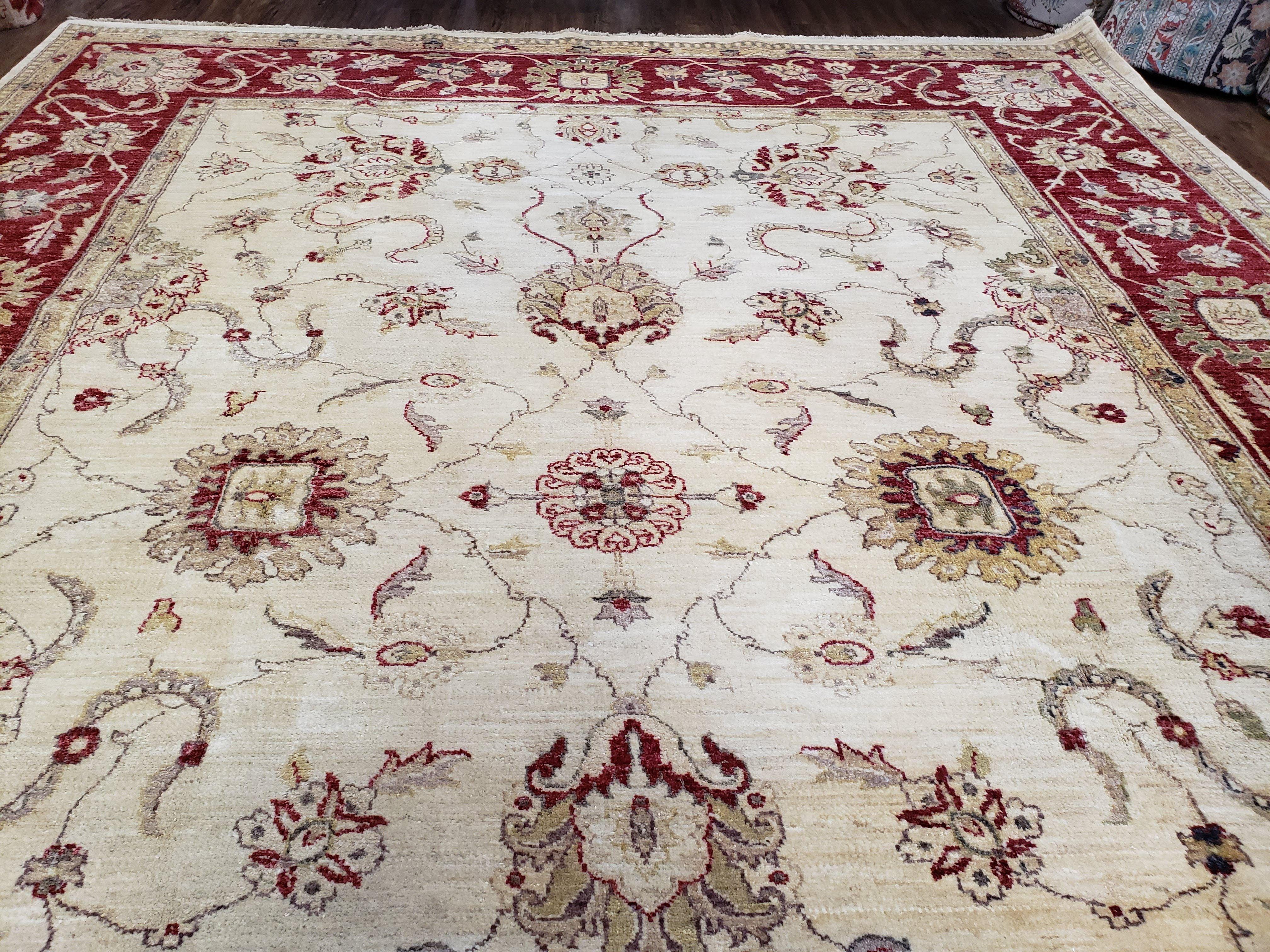 9x12 Rug, Peshawar Rug, Room Sized Rug, Pakistani Rug, Oushak Rug, Vintage Rug, Dining Room Rug, 9x12 Area Rugs, Neutral Rug, Nursery Decor - Jewel Rugs