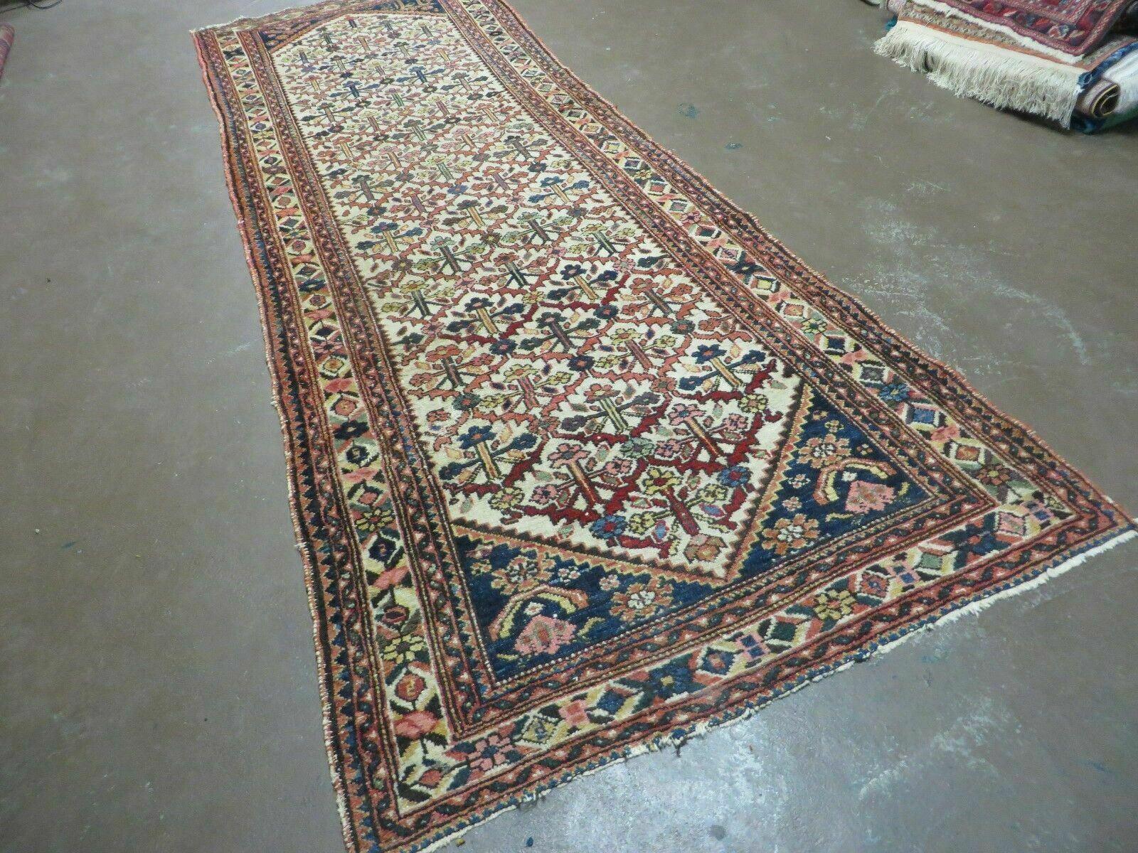 3' 3"X 10' Antique Handmade Caucasian Shirvan Wool Runner Rug Nice - Jewel Rugs