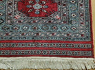 2' 8" X 9' 4" Vintage Handmade Bokhara Turkoman Pakistani Wool Runner Rug Nice - Jewel Rugs