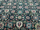 8' X 10' Handmade Indian Oriental Wool Rug Carpet Organic Dye Forest Green Nice - Jewel Rugs