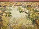 6' 5" X 7' Antique Tapestry French Handmade Aubusson Weave Nature One Of A Kind - Jewel Rugs