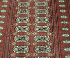 2' 8" X 6' Vintage Handmade Bokhara Turkoman Pakistani Wool Short Runner Rug - Jewel Rugs