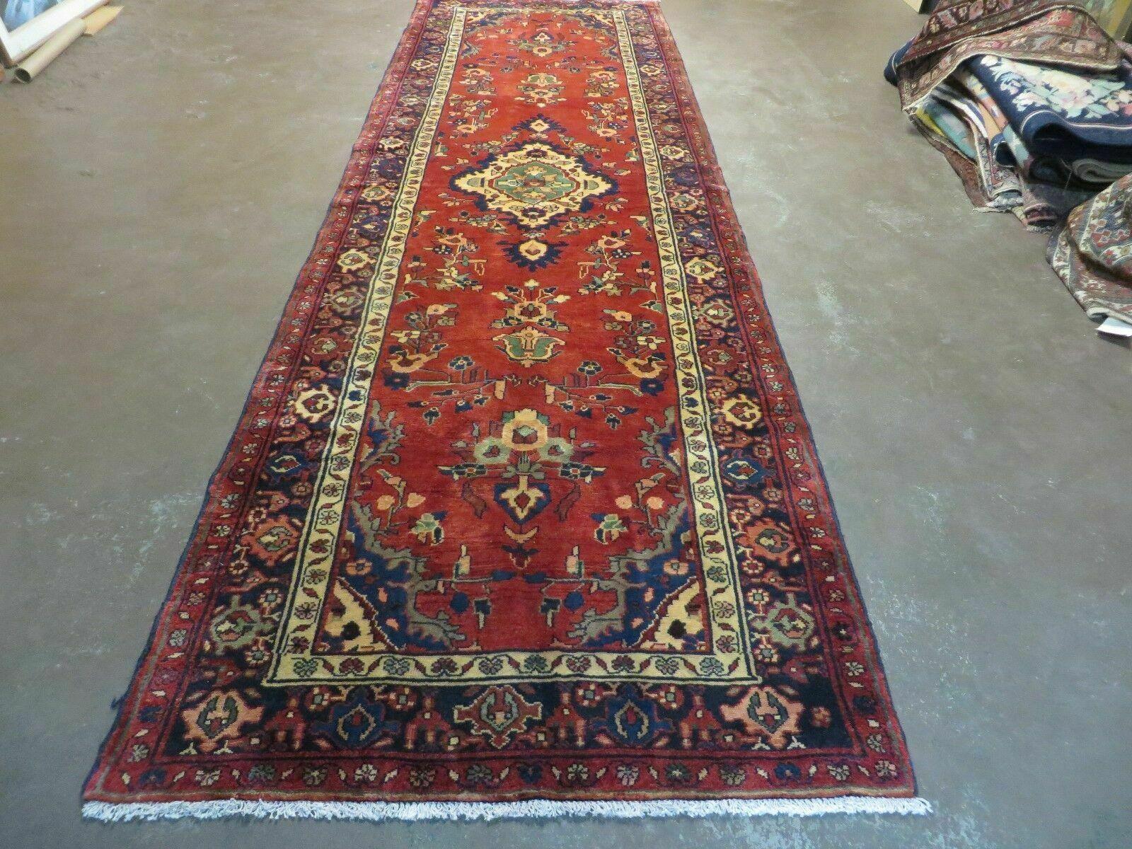 3' 9" X 13'2" Antique Handmade Turkish Wool Runner Rug - Jewel Rugs