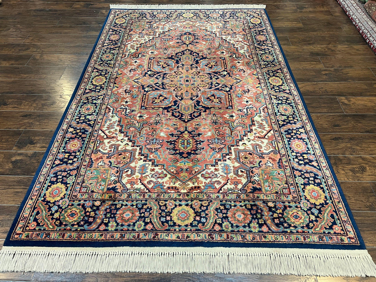 Karastan Heriz Rug 5'9" x 9', Vintage Karastan Wool Carpet Heriz Patte