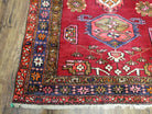 Semi Antique Persian Karajeh Runner Rug, Hand-Knotted, Wool, Medallions, 4'4" x 11' - Jewel Rugs