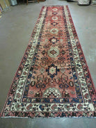 3' 2" X 13' Antique Handmade Turkish Wool Runner Rug Nice - Jewel Rugs