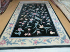 6' X 9' Vintage Handmade Chinese Art Deco 90 Lines Wool Rug Flowers Vase Nice - Jewel Rugs