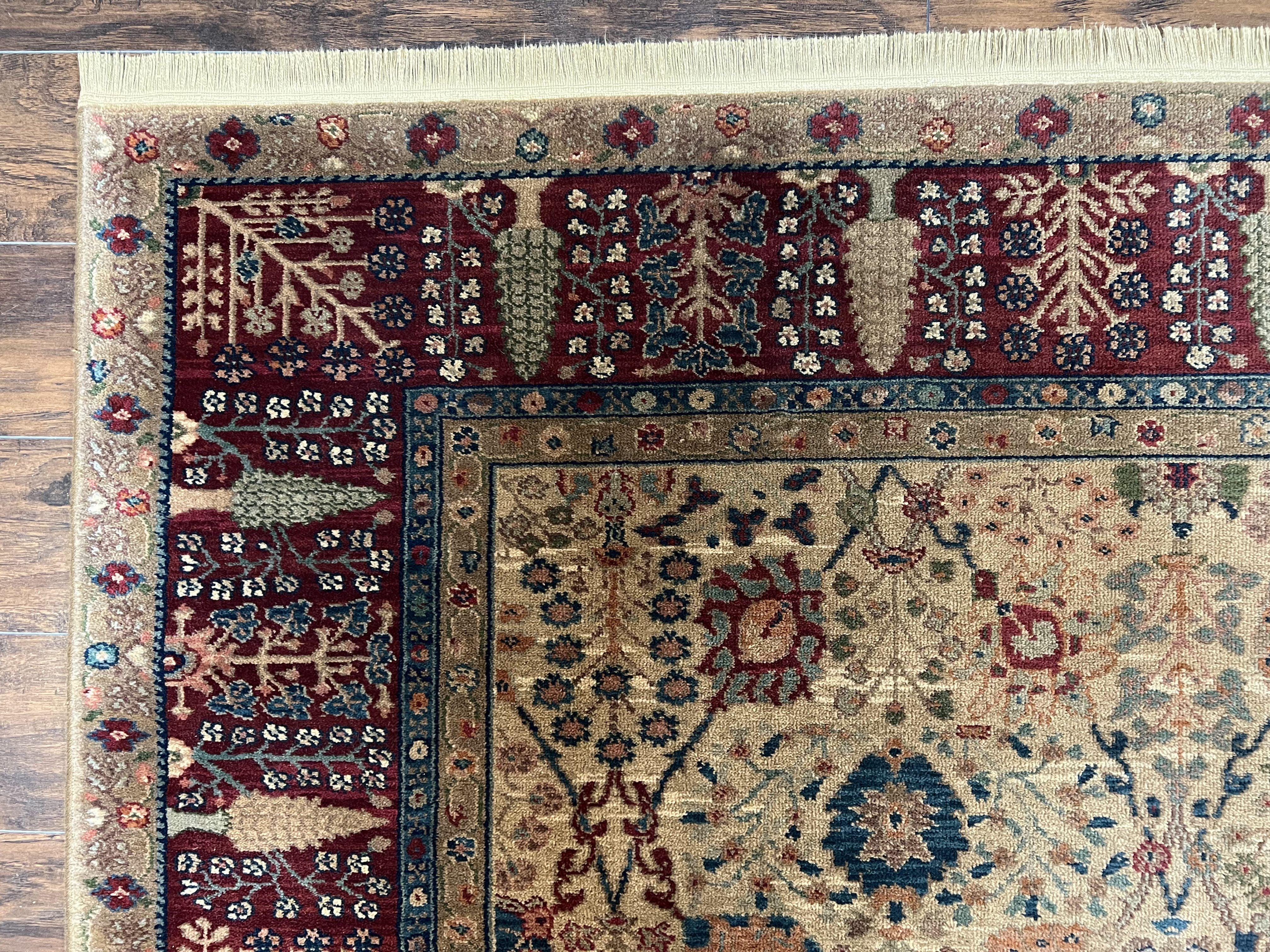 8.8 x 10 Karastan Samovar Rug Teawash #900-901 Persian Vase Pattern, Wool Karastan Rug, Traditional Area Rug, Allover Pattern, Vintage - Jewel Rugs