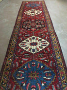 3' X 10' Handmade India Floral Oriental Wool Runner Rug Red Hand Knotted Nice - Jewel Rugs