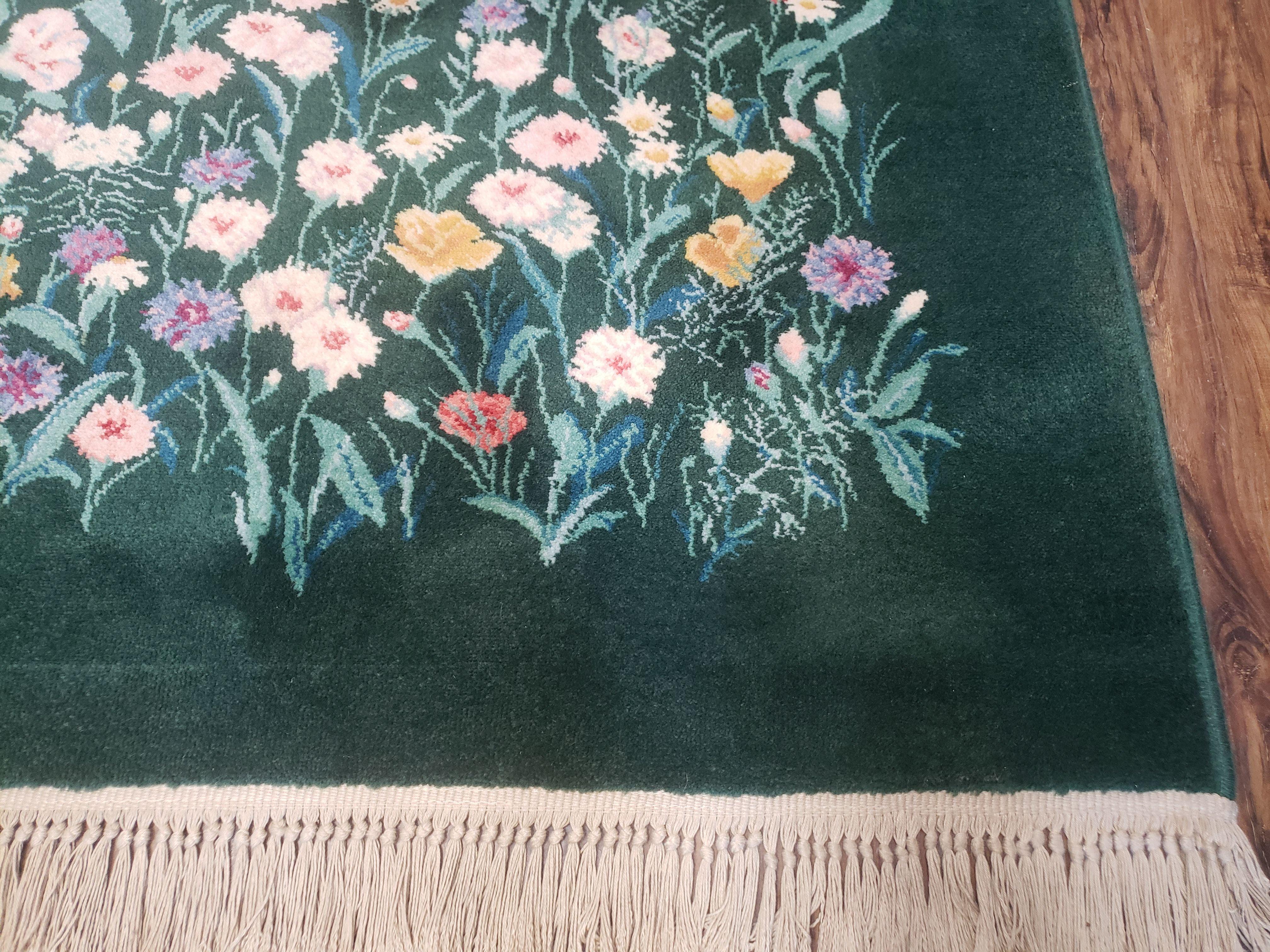 8' 8" X 12' Karastan Garden of Eden 509/9751 Wool Rug Wild Flowers Carpet Nice - Jewel Rugs