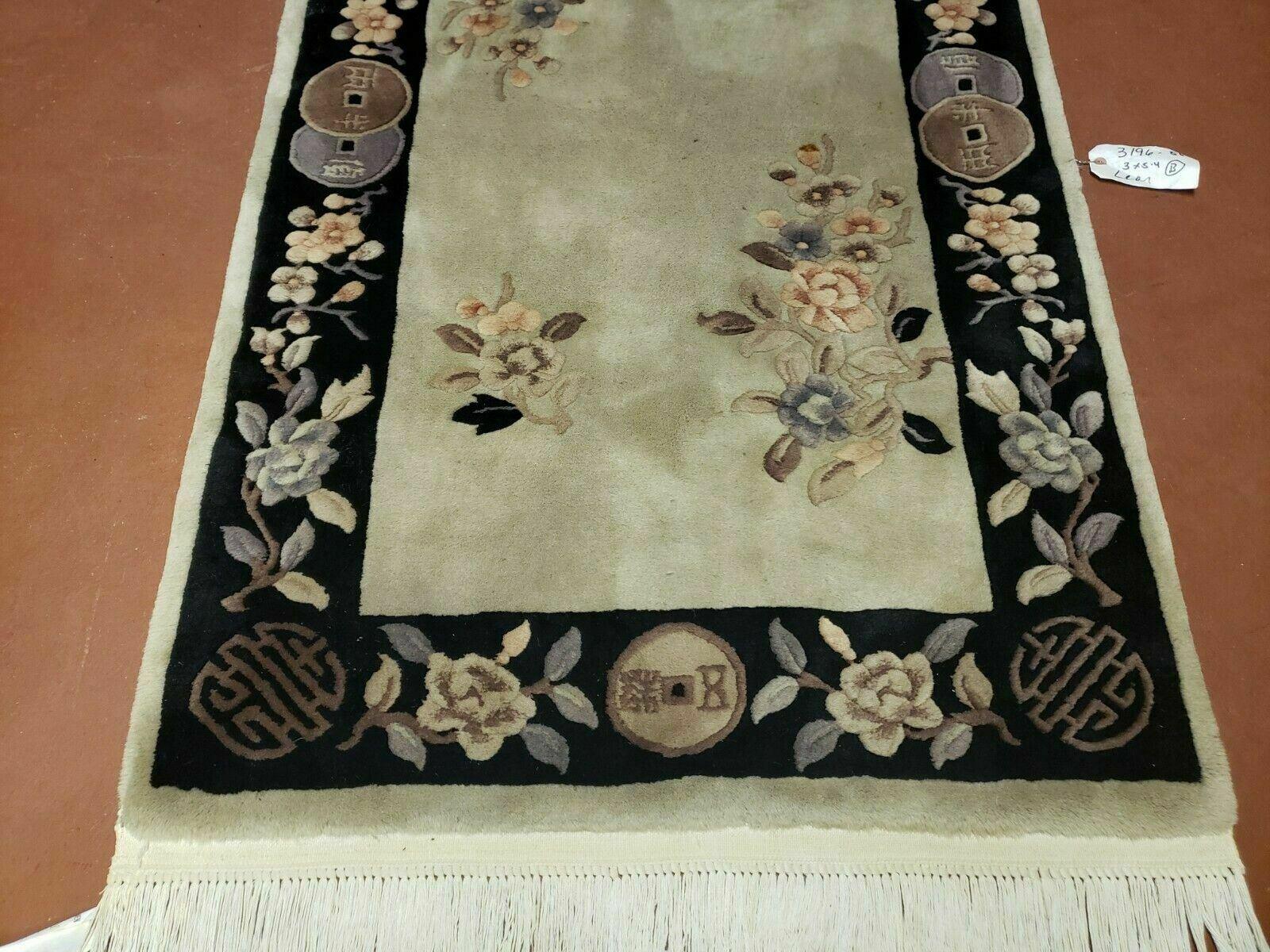 3' X 5' Handmade Art Deco Chinese Rug Plush Carving Accent Carpet 90 Lines - Jewel Rugs