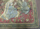 2' X 4' Antique French Tapestry Europeans Playing Chess Pictorial - Jewel Rugs