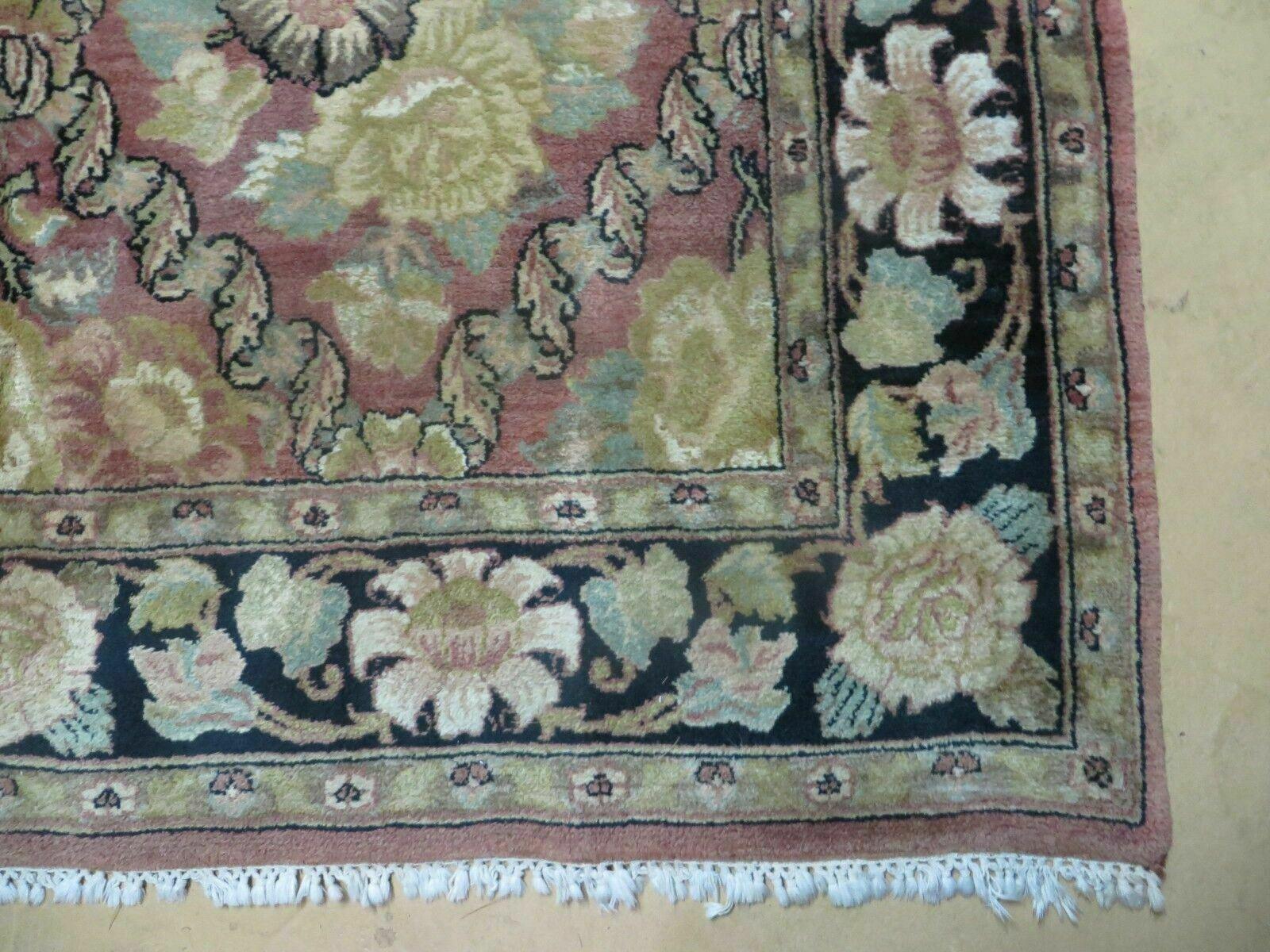 6' X 9' Handmade India Floral Oriental Wool Rug Carpet - Jewel Rugs