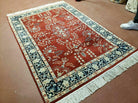 4' X 6' Vintage Handmade Pakistani Rug Highly Detailed Red - Jewel Rugs