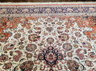 Stunning Persian Qum Silk Rug 10x13, Silk on Silk Foundation, Room Sized Hand Knotted Authentic Persian Ghom Carpet Signed Ahmadi, One of a Kind, Wow - Jewel Rugs