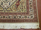 5' X 7' Vintage Handmade Turkish Wool Rug Oriental Carpet Ivory Traditional & Boho Bohemian Style Home Décor - Jewel Rugs