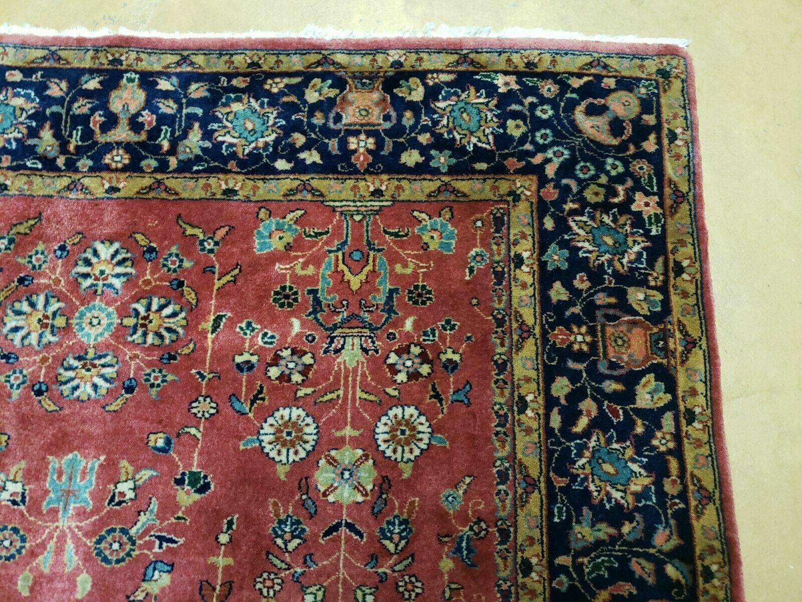 4' X 6' Fine Handmade India Agra Floral Oriental Wool Rug Carpet Beauty Red Wow - Jewel Rugs