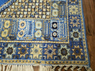 7' X 10' 5" Handmade Moroccan Urban Rabat Wool Carpet Blue Area Rug - Jewel Rugs