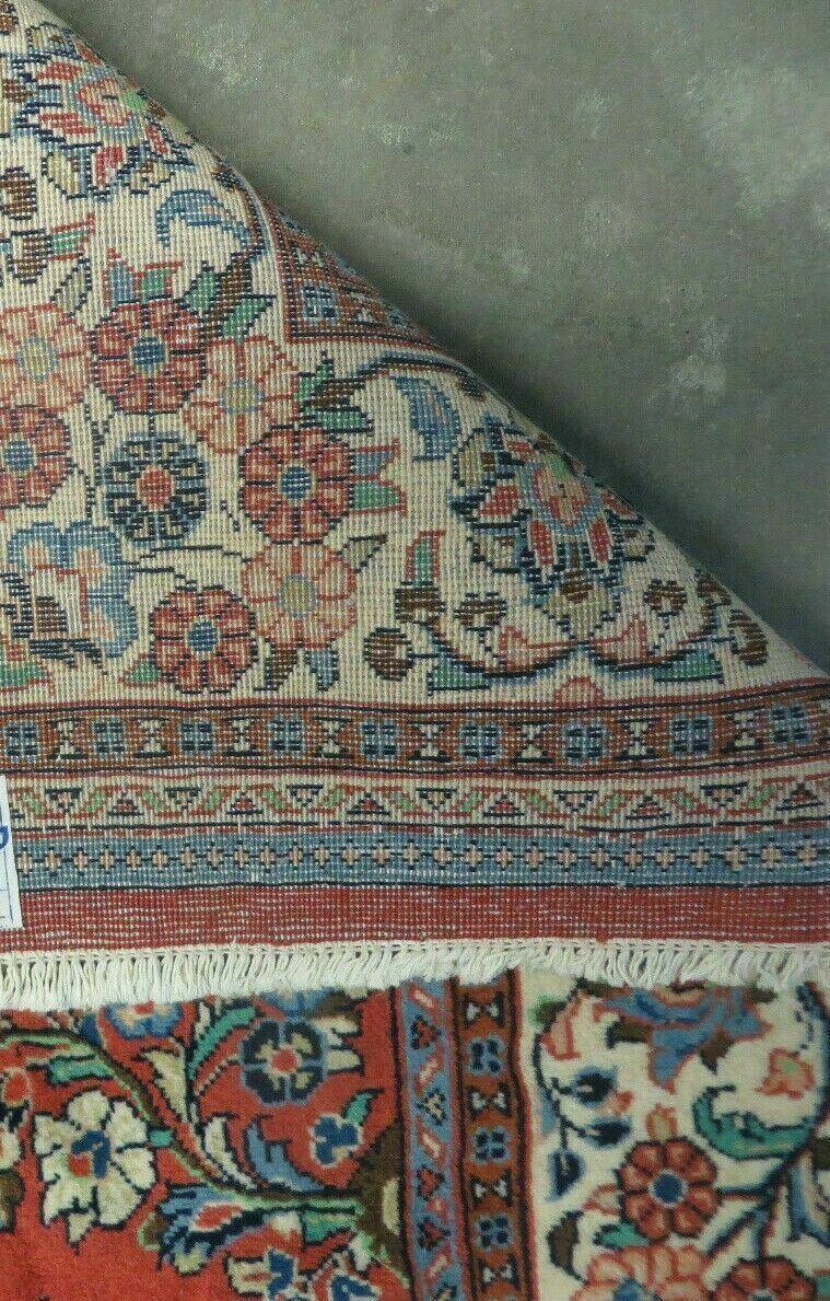 5' X 8' Handmade Fine India Oriental Wool Rug Red Organic Colors Floral Nice - Jewel Rugs