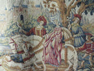 37" X 47" Medieval Royal Hunt Tapestry Marc Waymel Franklin Mint 1984 With Rod - Jewel Rugs