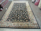 5' 9" X 9' Karastan Black Kashann # 796 Wool Rug American Made Nice - Jewel Rugs