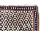 Vintage Kilim Rug 4x5 Kurdish Senneh Kilim Flatweave Rug 4 x 5 Geometric Pattern Kilim Collectible Rug Ivory Kilim Rug - Jewel Rugs