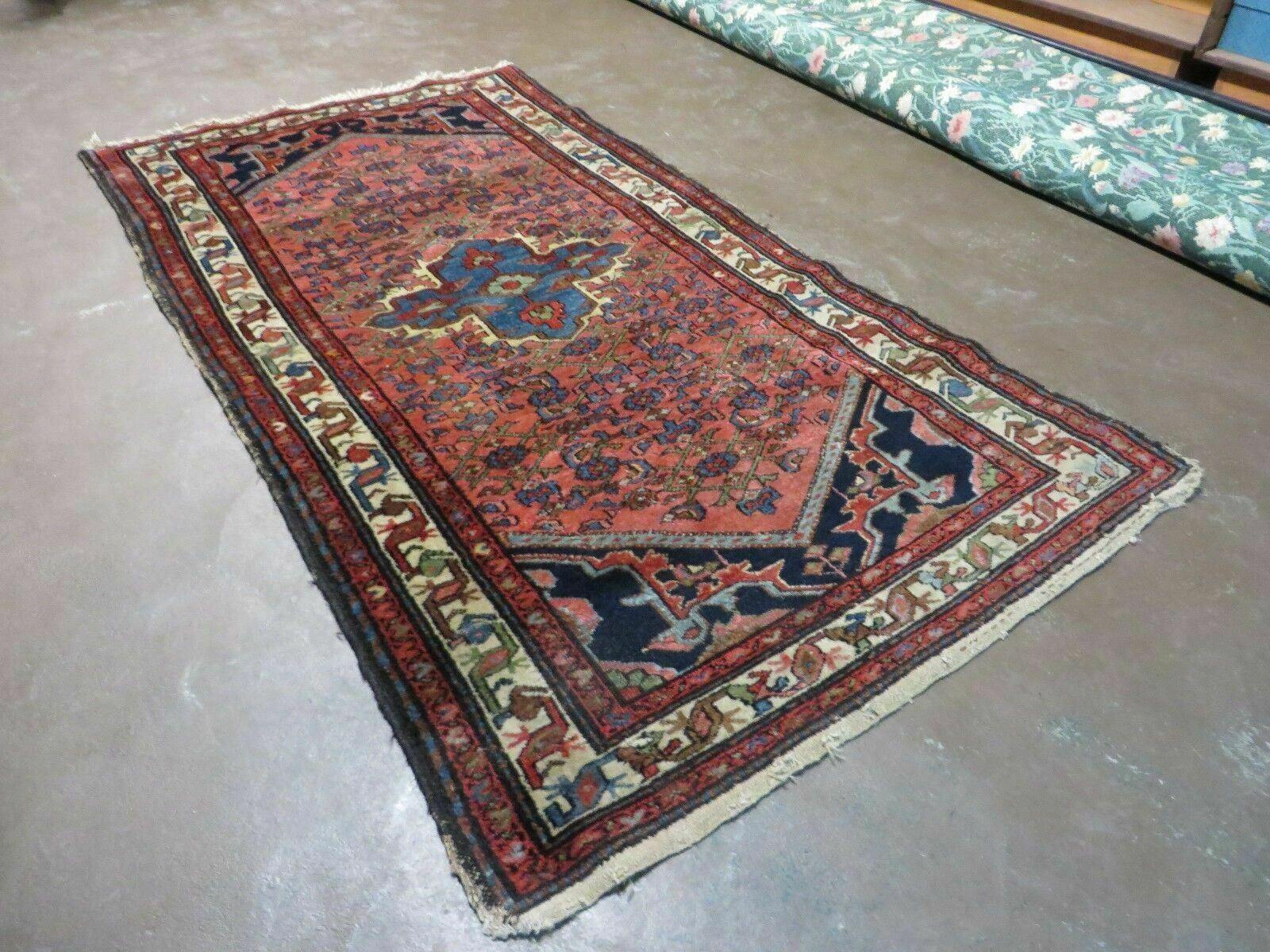 4' X 7' Handmade Turkish Wool Rug Veg Dyes Rusted Red Nice - Jewel Rugs