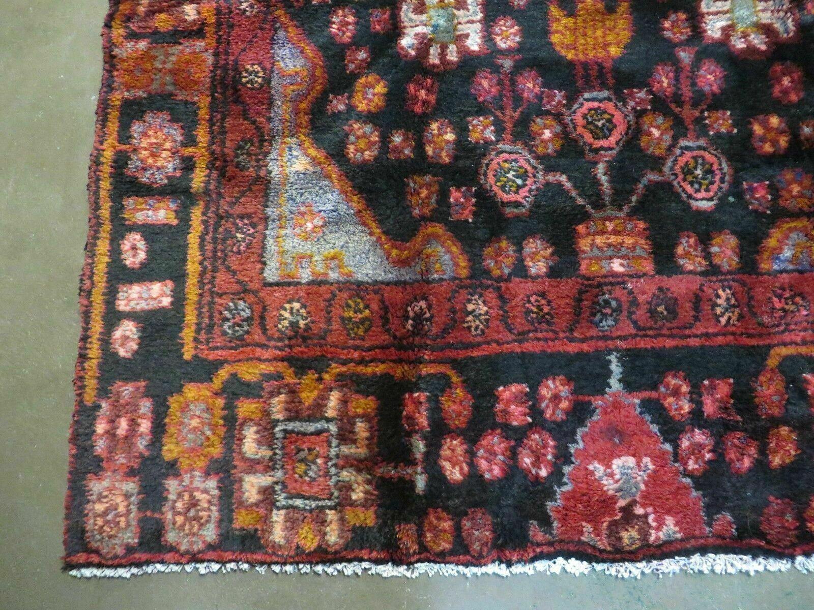 4' X 10' Antique Handmade Tribal Turkish Oriental Floral Wool Rug Organic Nice - Jewel Rugs