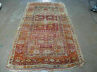 4' X 7' Antique 1920 Handmade Turkish Melas Prayer Design Wool Rug Organic # 62 - Jewel Rugs