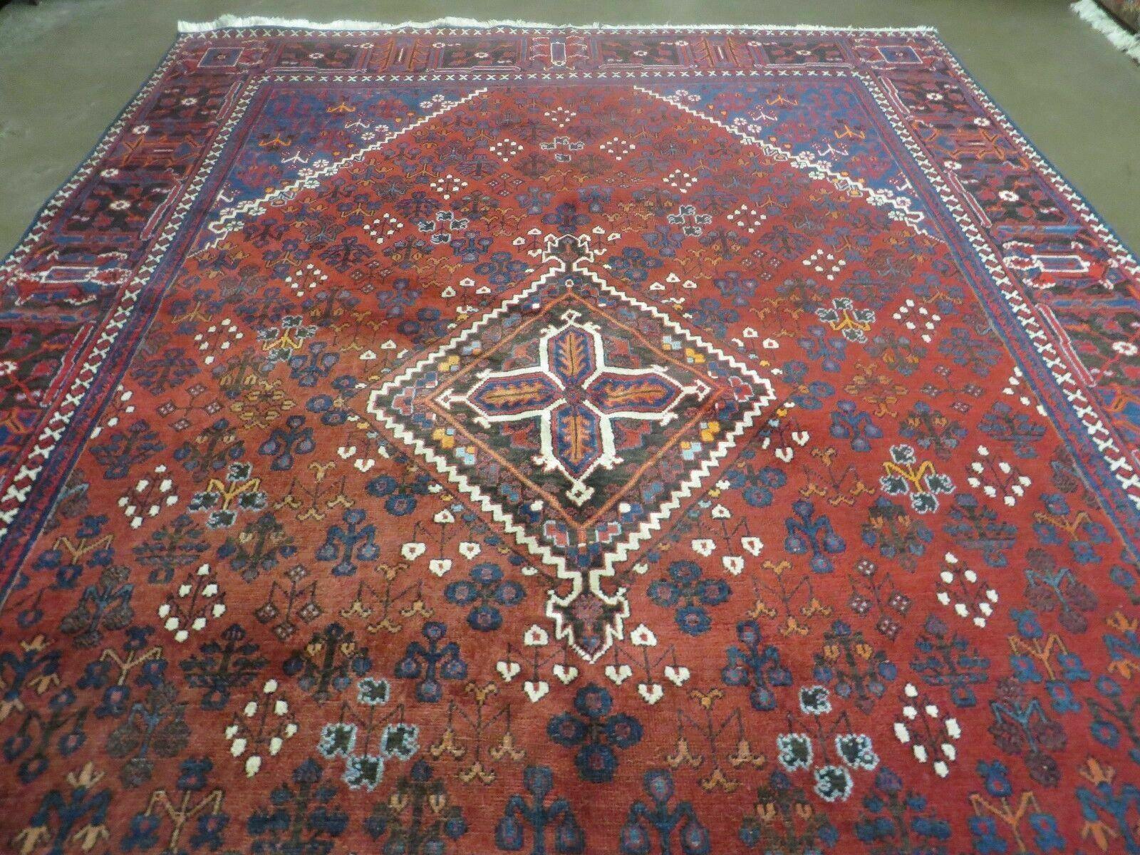 7' X 11' Vintage Handmade India Geometric Oriental Wool Rug Carpet Vegy Dyes - Jewel Rugs