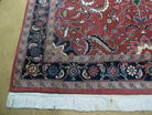 6' X 9' Vintage Hand Made India Floral Oriental Wool Rug Vegetable Dyes Nice Red - Jewel Rugs