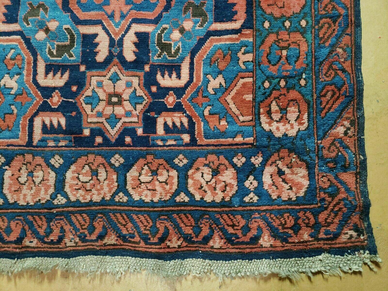 3'10" X 10' Antique Caucasian Seychor Rug Hand Made Wool Carpet Organic Dye Nice - Jewel Rugs