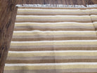 Indian Striped Blanket 6x9, Large Indo Kilim Area Rug, Earthern Tones Woolen Hand-Woven Flatweave South American Style Queen Size Bedspread - Jewel Rugs