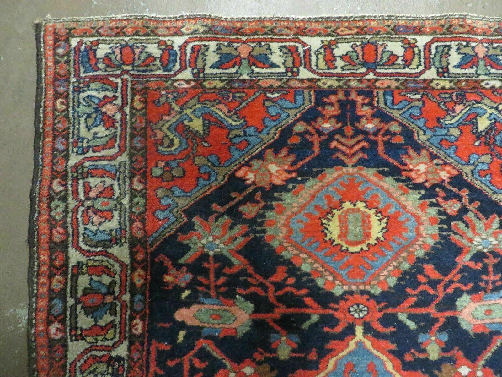 3' X 5' Antique Handmade Turkish Geometric Floral Oriental Wool Rug Vegy Dyes - Jewel Rugs