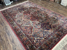 5.9 x 9 Karastan Rug Multicolor Panel Kirman #717, Karastan Carpet 6x9 Multipanel Kirman Oriental, Original 700 Series Vintage Wool Area Rug - Jewel Rugs