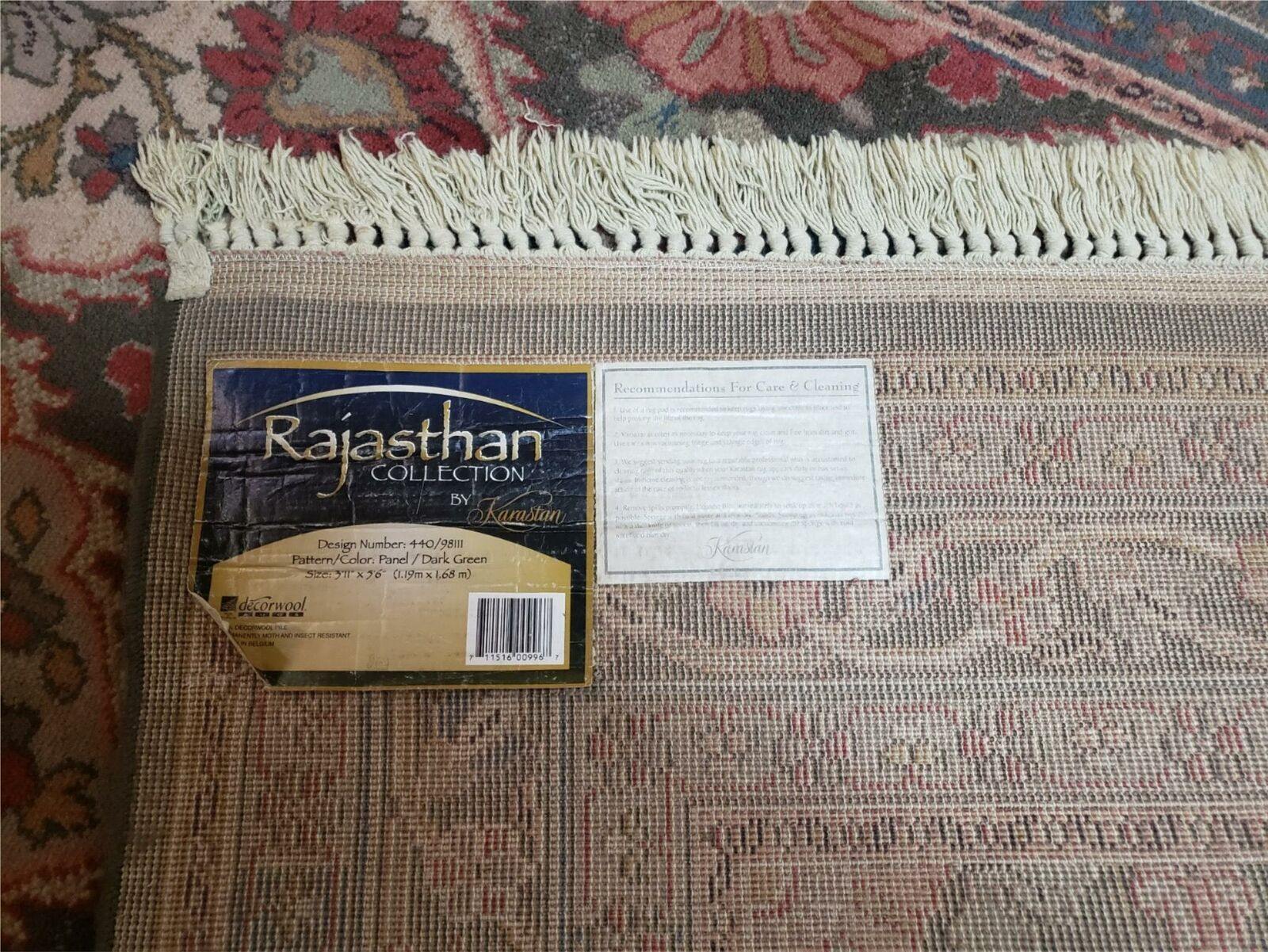 3' 11" X 5' 6" Karastan Panel 440/98111 Rajasthan Wool Rug Belgium Kara Shah - Jewel Rugs