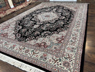 10x14 Pak Persian Rug, Large Wool Carpet, Highly Detailed, Central Medallion Corner Design, Elegant Rug for Dining Room Living Room Rug - Jewel Rugs