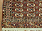 4' X 4' Antique Handmade Turkoman Bokhara Balouch Woven Wool Rug Brick Red Nice - Jewel Rugs