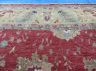 12' X 18' Vintage Handmade Egyptian Wool Red Area Rug Large Palace Size Carpet - Jewel Rugs