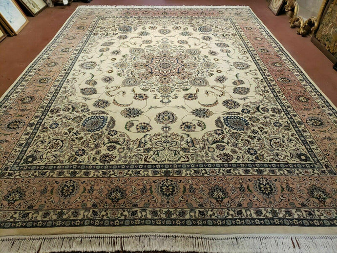 9' X 12' Vintage Fine Handmade Pakistan Oriental Wool Rug Carpet Hand Knotted - Jewel Rugs