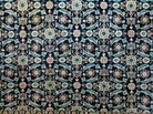 6' X 6' Gorgeous Handmade India Floral Oriental Wool Rug Square Blue Carpet Wow - Jewel Rugs