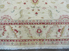 9' X 11' Handmade Indian Agra Tea Wash Wool Rug Carpet # 833 Nice - Jewel Rugs