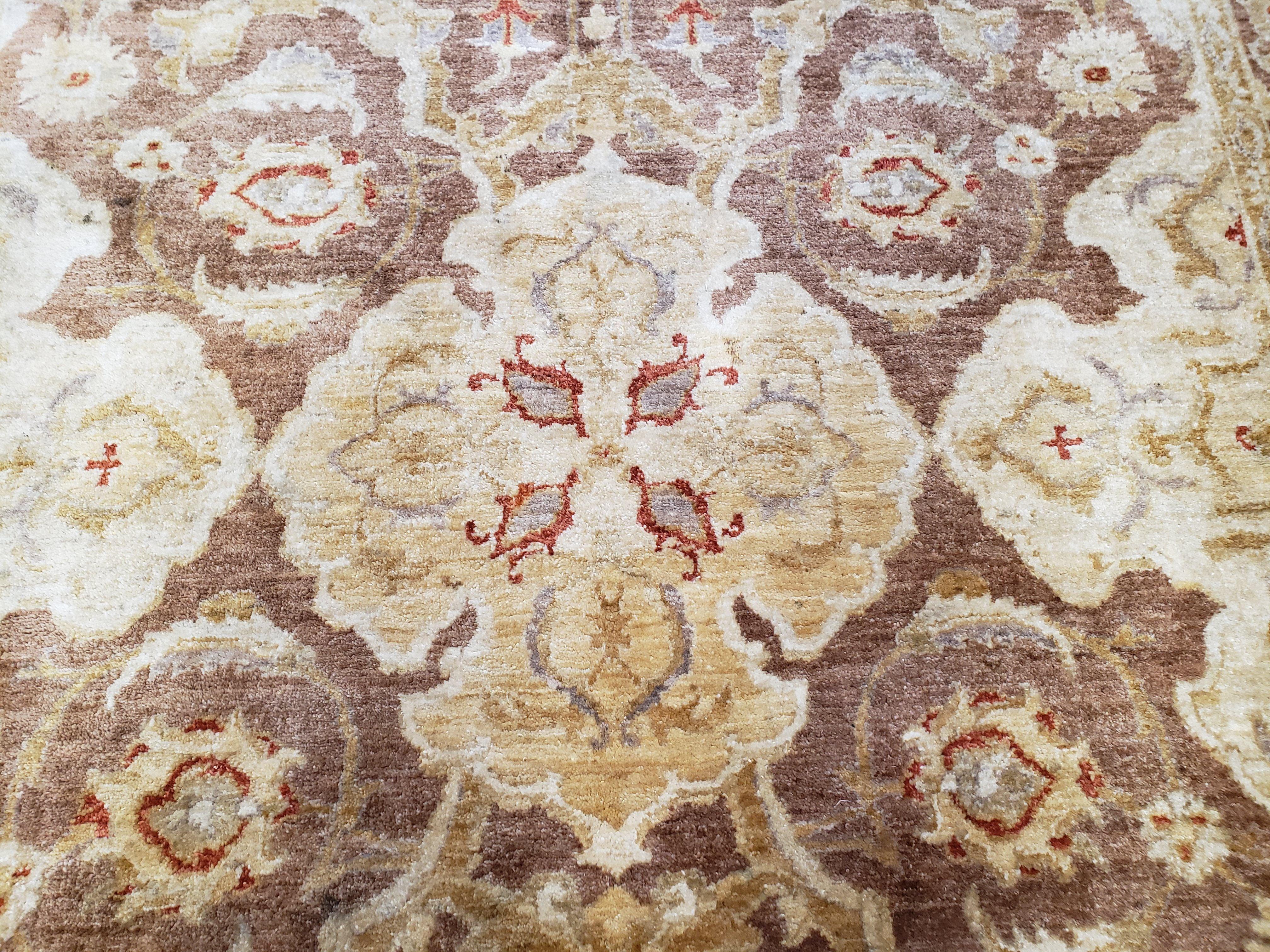 6x9 Pakistani Peshawar Rug, Handmade Wool Carpet, Soft Neutral Colors Rug, Vintage Rug for Modern Home - Jewel Rugs