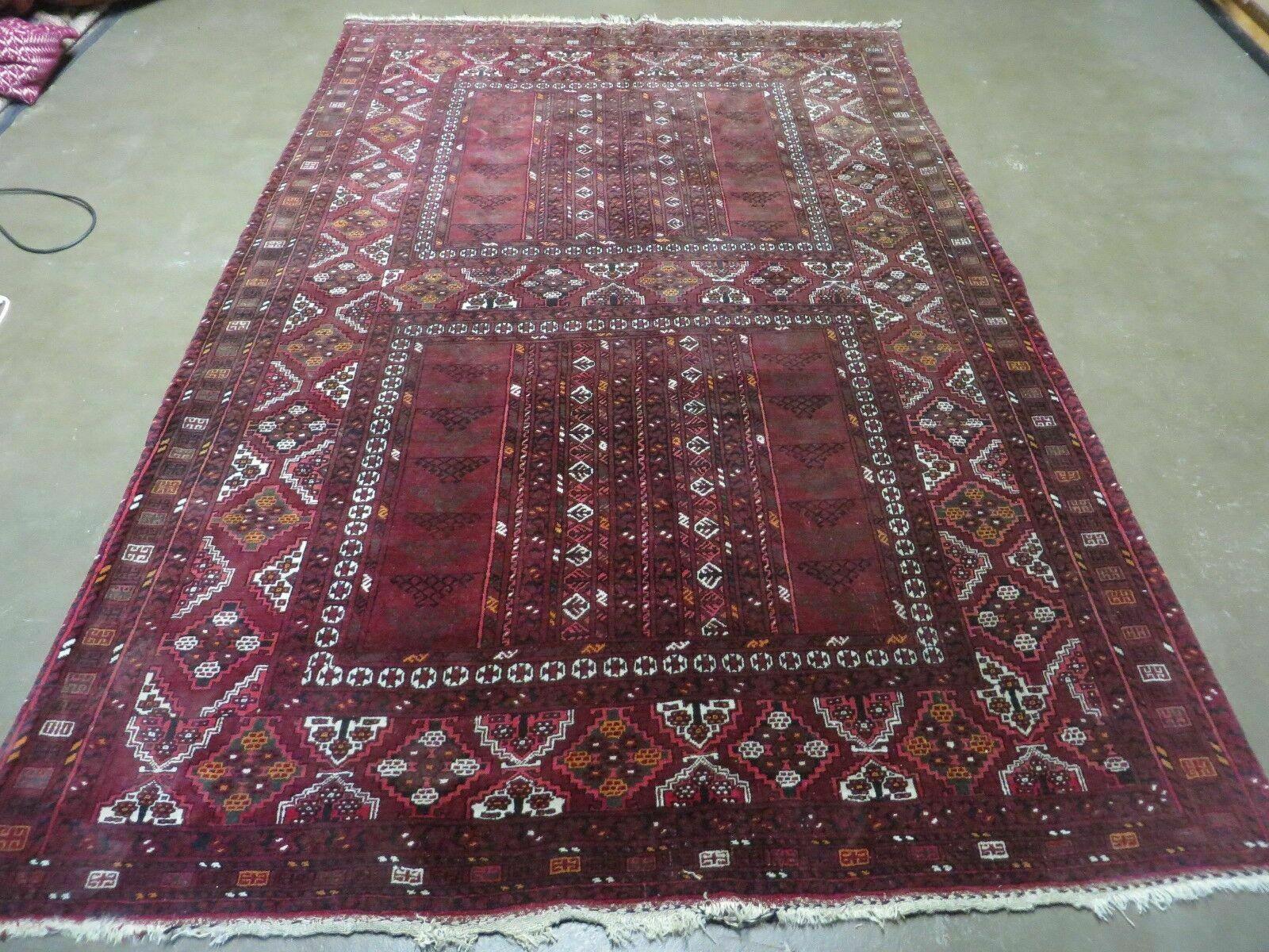 5' X 8' Antique Handmade Fine Tekkeh Turkoman Engsi Hatchli 4 Seasons Wool Rug Bohemian Boho Home Décor - Jewel Rugs