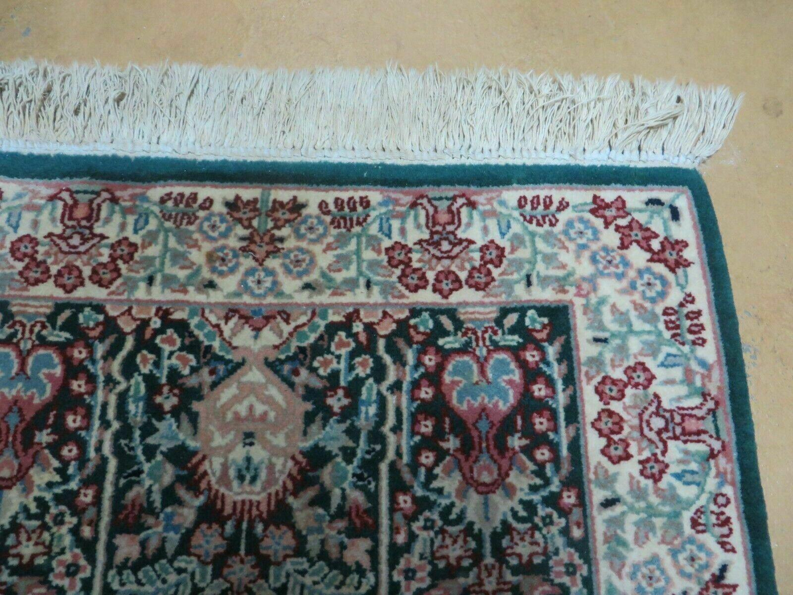 2' X 4' Handmade India Floral Oriental Wool Rug Carpet Vegetable Dyes Nice - Jewel Rugs