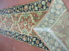 2' 6" X 9' 4" Vintage Machine Made Turkey Floral Oushak Wool Runner Rug Nice - Jewel Rugs