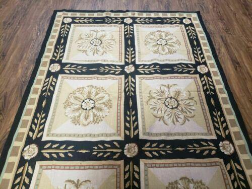 4' X 6' Handmade French Aubusson Savonnerie Garden Design Needlepoint Rug Nice - Jewel Rugs