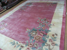 8' X 10' Handmade Art Deco Chinese Rug Plush Carving Carpet 90 Line Pink Rug - Jewel Rugs